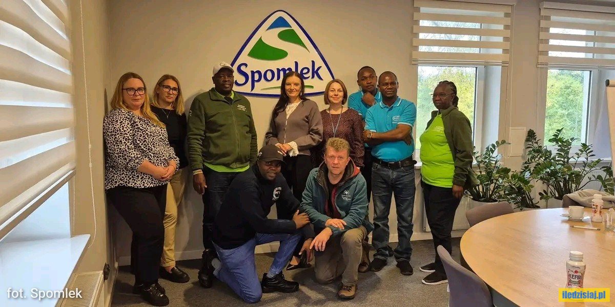 Mleczarze z Tanzanii i Kenii odwiedzili Spomlek w Radzyniu Podlaskim